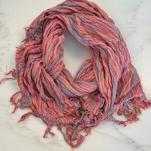 Multicolor Striped Women's Scarf